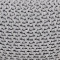 thumbnail image 5 of · REDEARTH · Round Boho Pouf Ottoman -Cable Knitted Cord Boho Pouffe, Stuffed Poof Accent Beanbag Chair Footrest for Living Room, Bedroom, Nursery, Covered Patio, Study Nook (19.5"x19.5" x14") - Gray, 5 of 11