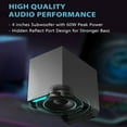 thumbnail image 3 of Edifier G1500 MAX 2.1 Computer Speakers System, 60W Hecate Gaming Speakers with Subwoofer Line Out - Black, 3 of 6