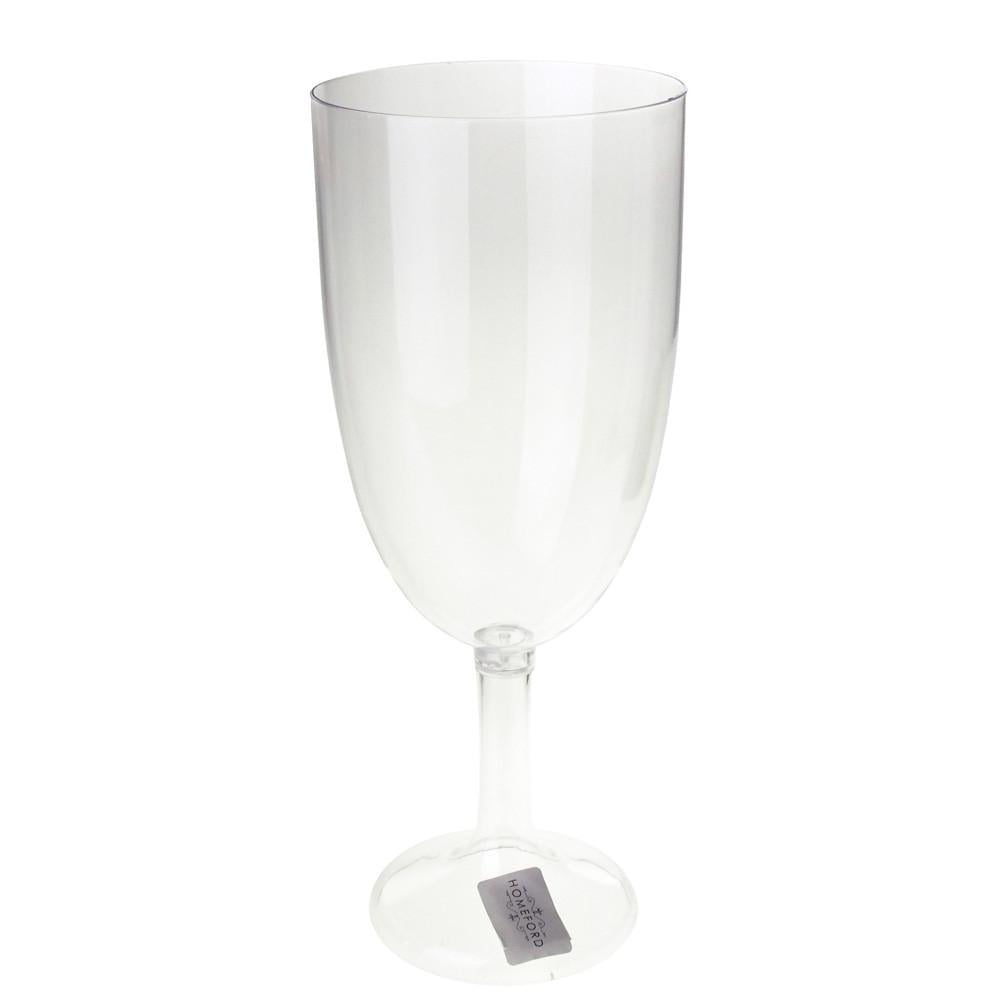 Large Clear Plastic Vase Goblet Cup, 121/2Inch