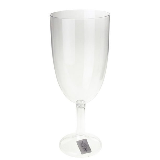 Large Clear Plastic Vase Goblet Cup, 121/2Inch