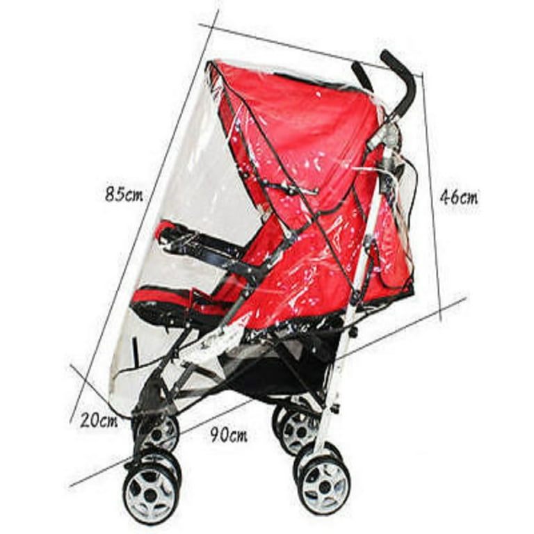 Baby Stroller Buggy Pram Pushchair Raincover Universal Raincoat Raincoat Transparent Rain Cover
