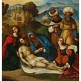 thumbnail image 2 of Ludovico Mazzolino 15x16 Gold Ornate Wood Frame and Double Matted Museum Art Print Titled - The Lamentation (1526), 2 of 4
