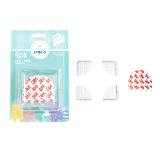 Cojín de esquina Home Safety, paquete de 4 unidades, transparente, a prueba de bebés