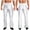 White, variant on iiniim Men High Waist Fringe Flared Pants Ballroom Dance Pants Modern Dance Pants Disco Trousers Black M