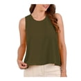 thumbnail image 1 of Blusa George para Mujer, Blusa Básica Cuello Redondo sin Manga Olivo Talla M, 1 of 4