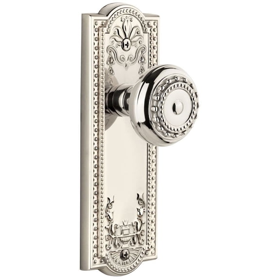Grandeur Parpar_Psg_238 Vintage Grecian Parthenon Passage Door Knob Set - Nickel