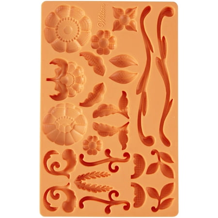 Wilton Lace Fondant and Gum Paste Silicone Mold, 5 x 8 inch, 23-Cavity