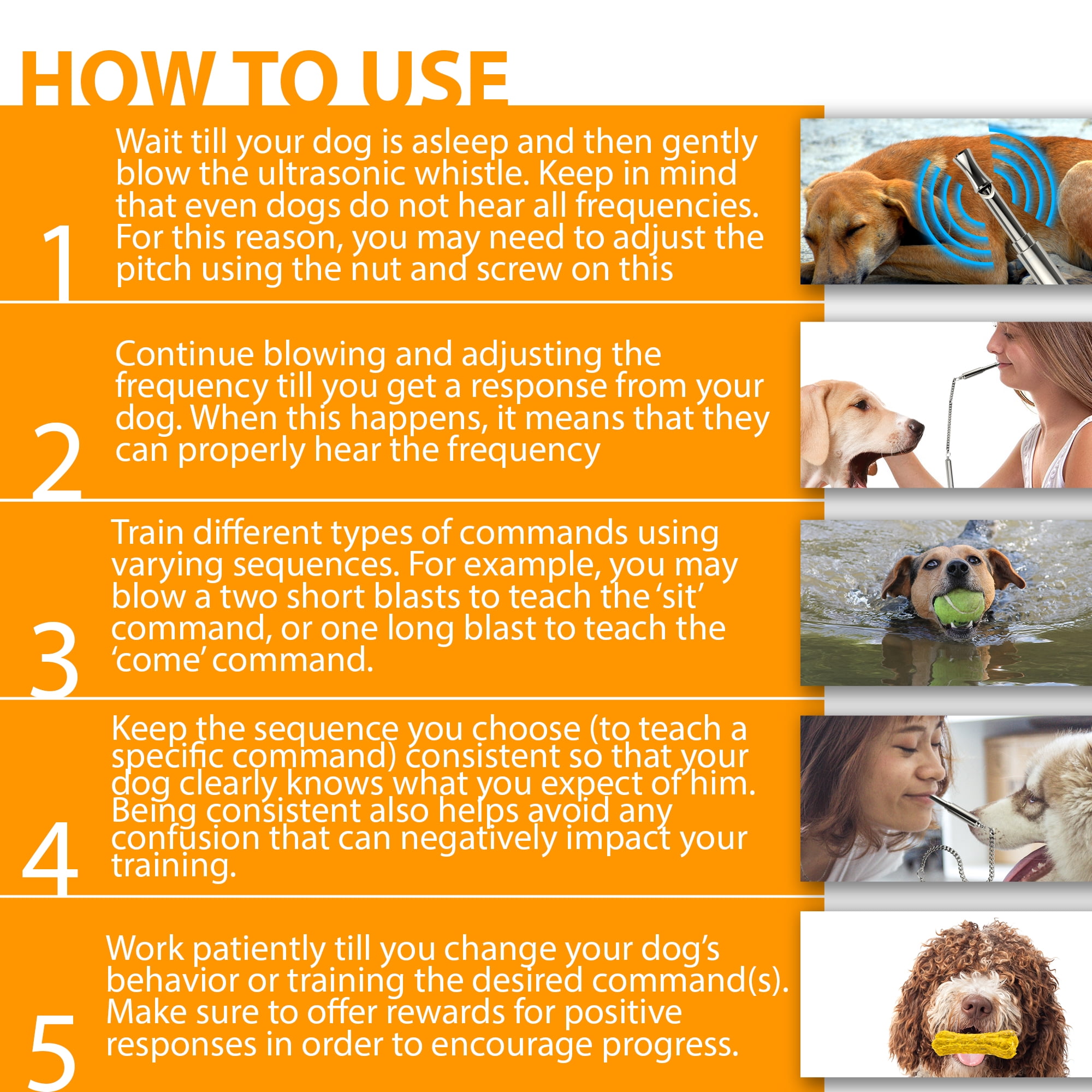 pet gentle dog whistle