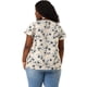 thumbnail image 5 of Women's Plus Size Top Floral Lace Panel Keyhole Back Flare Sleeve Blouse Beige 3X, 5 of 7
