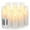 Pure White, variant on Decorative Flameless Candles, Battery Operated Candles with Remote & Timer, Flickering Led Pillar Candles, Plexiglass, Grey, Pack of 9, D2.2 xH 5" 6" 7"