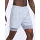 thumbnail image 5 of Pantalones cortos deportivos 2 en 1 para hombre Pantalones cortos con bolsillos de secado rápido par Abanopi Shorts deportivos para hombre, 5 of 7
