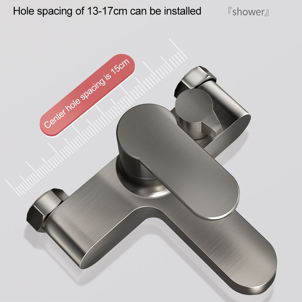 Wall Mounted Bathroom Shower Faucet withHandheld Hand Shower Bathtub Mixer Set
