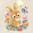 thumbnail image 3 of CafePress - Cute Easter Bunny With Flowers And Eggs Tote Bag - Unisex Canvas Tote Bag, Beige, 1-Piece, 3 of 8