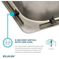 thumbnail image 4 of Elkay Lustertone Classic Stainless Steel 17" x 22" x 5-1/2", Single Bowl Drop-in ADA Sink, 4 of 7
