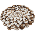 thumbnail image 3 of Flowers 5 Ft Round Throw Accent Area Rugs Floral Rose Flower Shaped Rug Modern for Girls Bedroom Floor Living Room Carpet 303 Brown, 3 of 10
