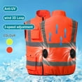 thumbnail image 1 of Men's Long Sleeve Hooded Conditioning Jacket with USB Charging Fan for Outdoor Heatstroke Prevention, 1 of 4