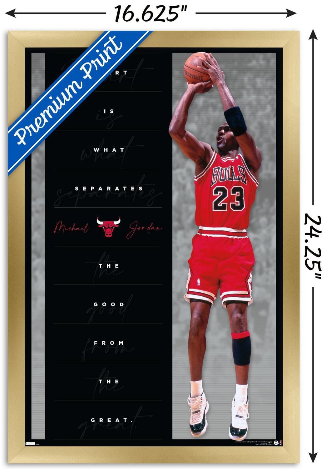 Michael Jordan - Heart Wall Poster, 22.375" x 34"