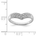 thumbnail image 2 of Bague en Argent Sterling 925 Rhodié avec Diamant, 2 of 2