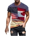 thumbnail image 2 of Abomasnow Canadian Maple Leaf Shirt for Men 2025 Canada Day T-Shirt Summer Casual Short Sleeve Crew Neck Tees Flag Print Tops (M-XXXXXL), 2 of 5