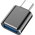 thumbnail image 1 of LinQingQ [MFi Certified] USB C Male to USB3.0 Female OTG Adapter, Portable Type C to USB Camera Adapter OTG Data Sync Connector for iPhone 15/15 Plus/15 Pro/15 Pro Max, iPad Proi, Galaxy S23/S22, Blac, 1 of 1