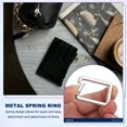 thumbnail image 4 of Uxcell Square Shaped Spring Snap Keychain Clip, 10 Pcs Metal Trigger Keychain Hook Clip for Purses Wallet Belts Silver 40mm, 4 of 7