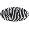 thumbnail image 5 of Modern Minimalist Dazzle Black And White Stripes Round Carpet Circle Rug Outdoor Patio Area Rug Washable Large Area Rugs Hallway Room Decor Fitness Mats, 5 of 8