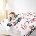 thumbnail image 4 of Feelyou Cartoon Cute Princess Queen Comforter Set for Kid, Nutcracker Royal Guarder Bedding Sets, Merry Christmas Theme Reversible Bedding Comforter Set, Lightweight Room Decor, 3pcs, 4 of 8