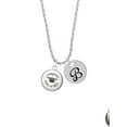 thumbnail image 2 of Delight Jewelry Silvertone Domed Class of 2025 Silvertone Script Initial Disc - B - Charm Necklace, 20"+3", 2 of 4