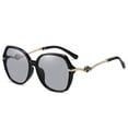 thumbnail image 2 of Polarized Sunglasses for Women Men, Fashion Metal Frame Big Round Sunglasses with TAC Lens, UV400 Protection, 2 of 2