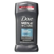 Dove Deodorant 2.7oz Mens Clean Comfort Anti-Perspirant (Pack of 3)