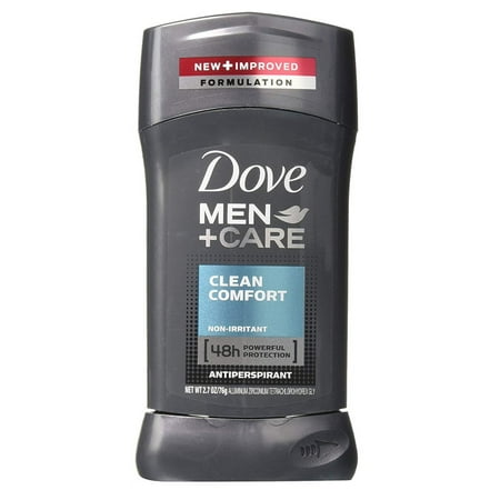 Dove Deodorant 2.7oz Mens Clean Comfort Anti-Perspirant (Pack of 3)