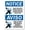 Warning Sign 3, variant on Bilingual OSHA Warning Universal Precautions Must Be Observed Metal Sign 12 x 8 Inches - Warning for Wall/Fence, Indoor Outdoor Lab, Medical, Safety Compliance