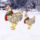 thumbnail image 5 of Pollo iluminado con bufanda - Adorno navideño LED para jardín y patio (M) Ndcxsfigh Nuevos Originales, 5 of 8