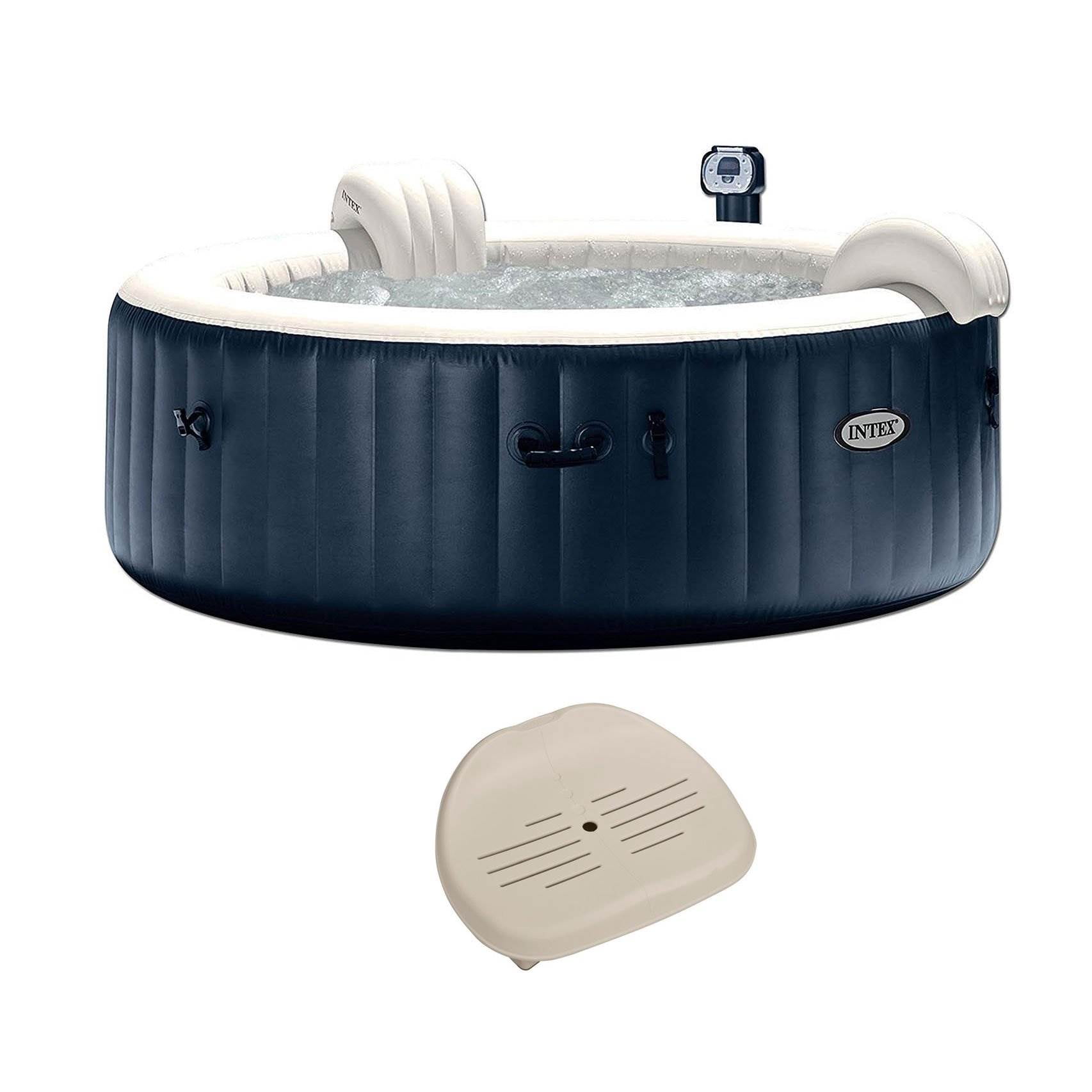 Intex PureSpa 6 Person Portable Inflatable Hot Tub Spa and NonSlip