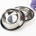 thumbnail image 4 of Cuenco para perro de acero inoxidable para plato, cuenco de comida para perros con pata de agua, comedero para cachorros y gatos, 18 cm, 4 of 5