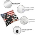 thumbnail image 4 of Nawypu USA Flag Dirtbike Motocross Throw Pillow Cover Double Sided Plush Decorative Cushion Pillowcase for Couch Sofa 2pc, 4 of 6