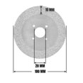 thumbnail image 2 of Diamond Cutting Disc Grinding Wheel 4inch Metal Circular Saw Blades 20mm Bored For Concrete Granit Ceramic Tile Cutting Sanding, 2 of 3