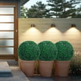 thumbnail image 5 of Bibana 2 PCS 10 inch 4 Layers Artificial Plant Topiary Ball Faux Boxwood Decorative Balls for Backyard, Balcony,Garden, Wedding and Home Décor, 5 of 6