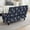 Blue Tropical Palm Tree, variant on FOR U DESIGNS Pink Cherry Blossom Print Ottoman Cover Stretch Rectangle Foot Chest Chair Slipcover Soft Thick Storage Footstool Cover With Elastic Bottom Stool Protector for Bedroom