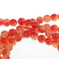 thumbnail image 6 of 100x Ice Crack Glass Beads Mixed Color Jewelry Making Beading Sewing DIY 8mm red and yellow, 6 of 8
