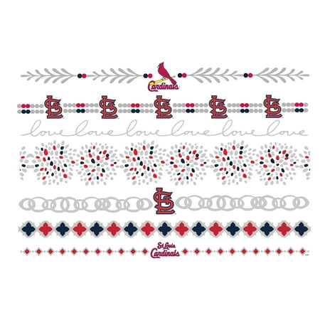 St. Louis Cardinals Metallic Fashion Tattoos - No Size