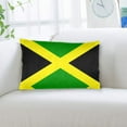 thumbnail image 5 of Hidden Zipper Pillowcases Jamaican Flag Pattern Lumbar Pillow Case Decorative Pillow Cases Bed Cushion Covers 20"x30", 5 of 7