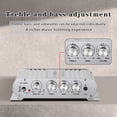thumbnail image 4 of VIPQV 2.1 Channel Bluetooth 5.0 HiFi Stereo Power Amplifier, Mini Digital Audio Amplifier with Bass & Treble Control, LED Display, Supports 2 Speakers and Subwoofer for Home Audio & Car Audio, 4 of 7