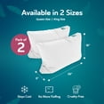 thumbnail image 3 of Sleepgram Bed Support Sleeping Pillow w/ Cover, Queen Size, White (2 Pack), 3 of 12