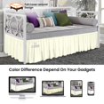 thumbnail image 4 of SGI Bedding Day Bed Skirt | Twin 14" Inch Drop, Ruffled Microfiber Bed Skirt | Fade Resistant, Wrinkle Free, Anti-static, Decorative, Extra Storage Space, Clutter-Free | Ivory, 4 of 8