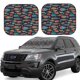 thumbnail image 1 of Balery Colorful Fish Parasol para parabrisas de coche de 2 piezas | Parasol plegable para parabrisas delantero de coche para la mayoría de sedanes-Large, 1 of 6