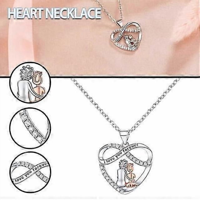 Grandma I Love You Forever Pendant Necklace For Women Endless Love Jewelry Gift