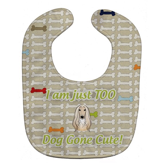 Too Cute Afghan Hound Baby Bib