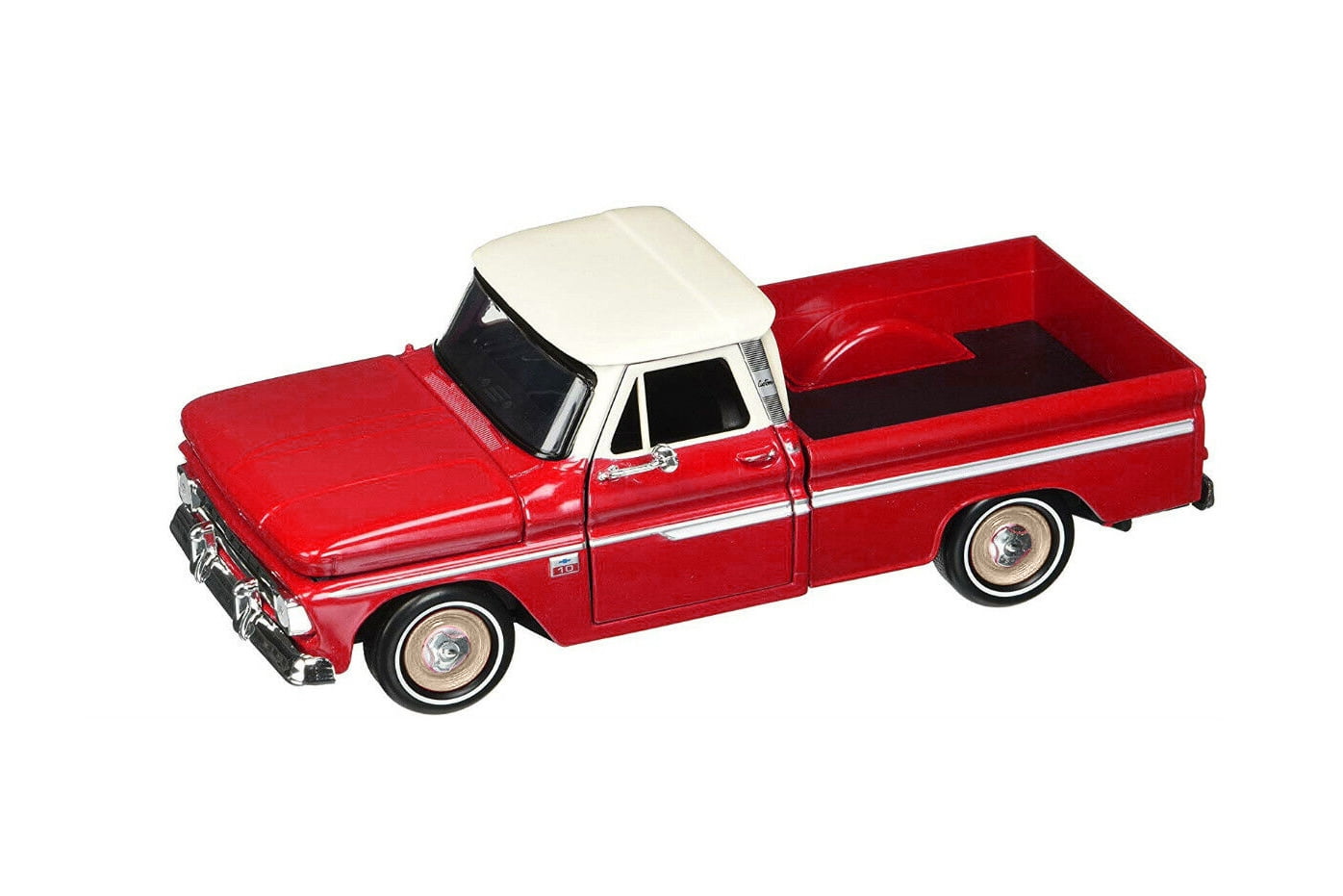 1966 Chevy C10 Fleetside Pick-Up Truck, Red - Motor Max 73355AC/R - 1/24 Scale Diecast Model Toy