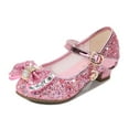 thumbnail image 2 of Chaussures Habillées pour Petites Filles, Chaussures à Talon Bas pour Filles, Chaussures Habillées en PU pour Mariage, Chaussures Mary Jane pour Filles (Petites et Grandes Enfants), 2 of 8